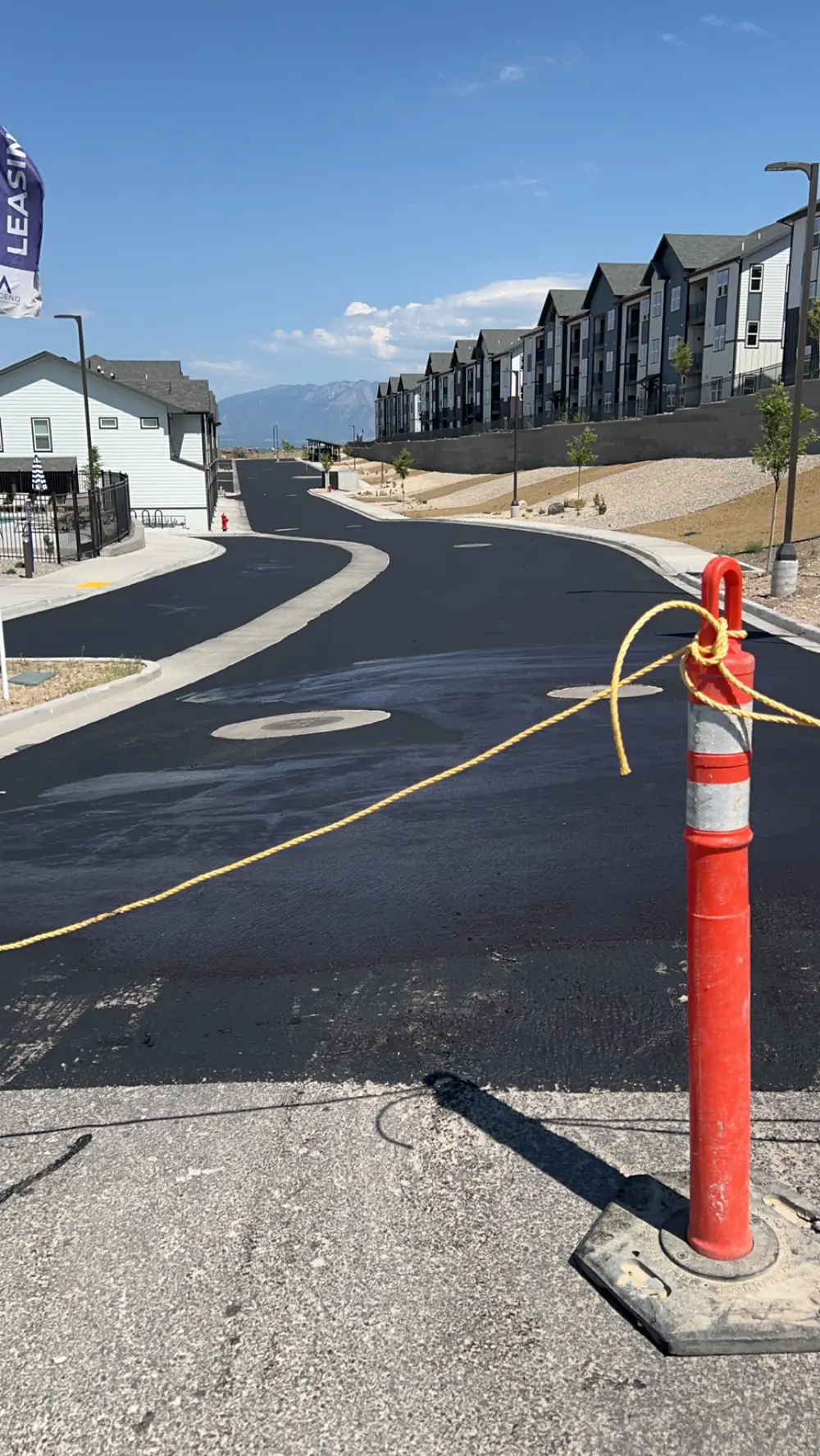 Street paving service project in Utah