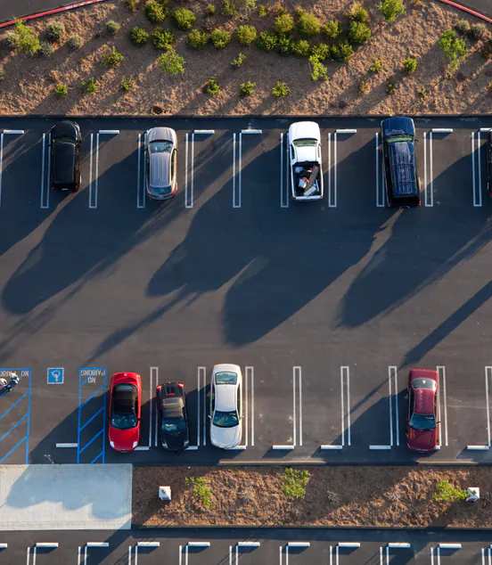 Commercial parking lot paving service