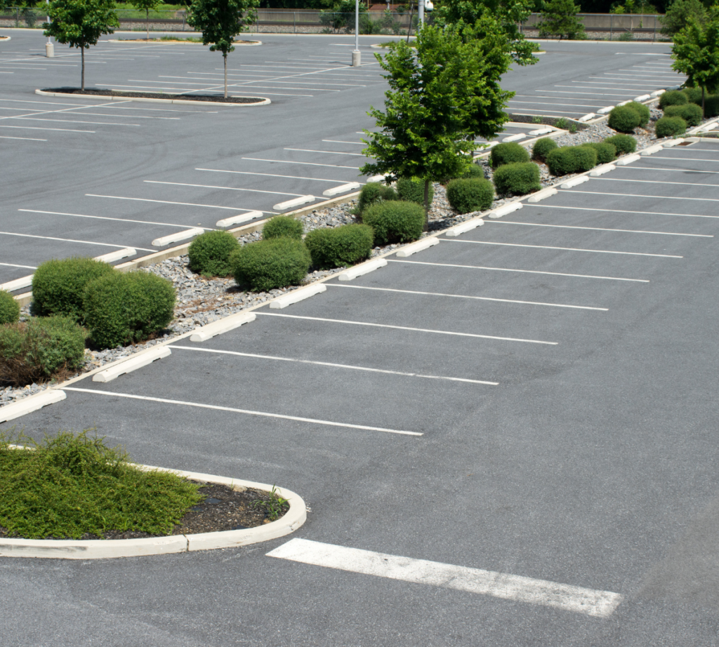 Commercial parking lot renovation in Salt Lake City