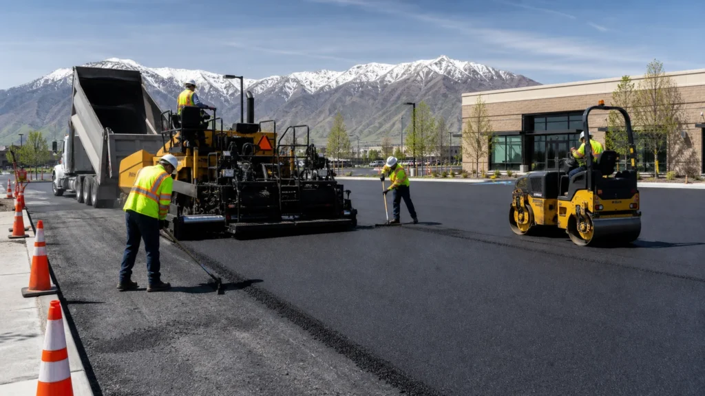 Parking Lot Paving in South Jordan, Utah: 2026 Costs, Drainage, Traffic Phasing and Long-Term Value