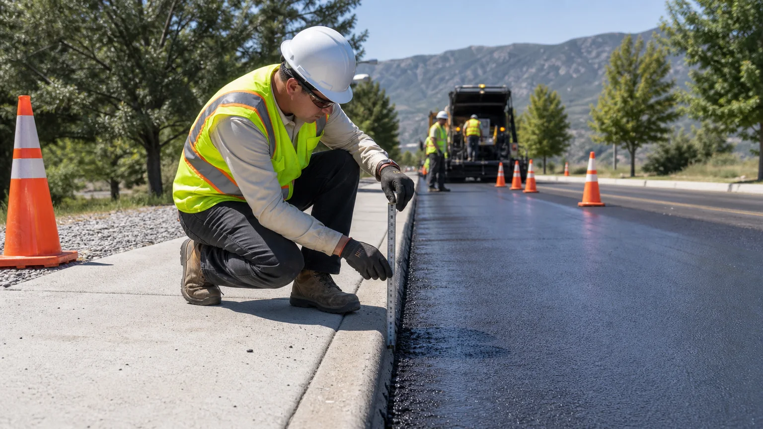 Quality-control step for sealcoating in Springville, Utah